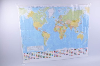 Nástěnná politická mapa 105 x 135 cm