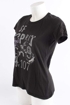 Dámské tričko Esprit černé s nápisy