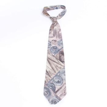 Pánská kravata C&A šedo-modro-hnědá