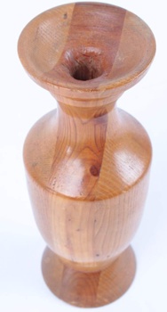 Váza dřevěná vysoustružená