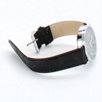 Analagové hodinky černostříbrné 38,4mm