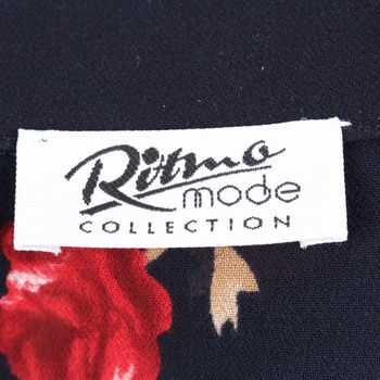 Dámská košile Ritmo Mode černá s květinami