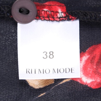 Dámská košile Ritmo Mode černá s květinami