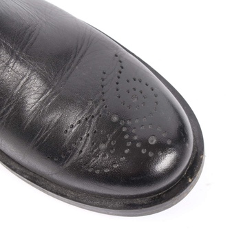 Dámská kotníčková obuv odstín černé se vzory