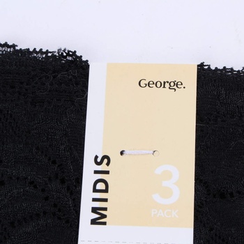 Kalhotky George černé 3 ks 