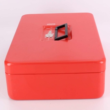 Příruční pokladna Cash box červená