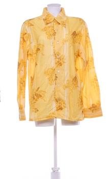 Dámská košile žlutá s květinami