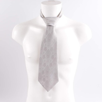 Pánská kravata Hedva stříbrné barvy