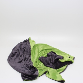 Zimní ložní prádlo fleecové zeleno-hnědé