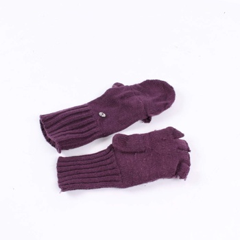 Dámské rukavice 2v1 fialové
