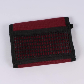 Peněženka odstín červené textilní