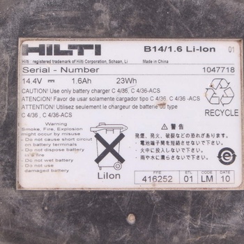 Akumulátor Hilti B 14 / 1.6 LI-ION