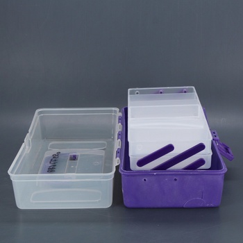 Plastový box rozkládací fialový