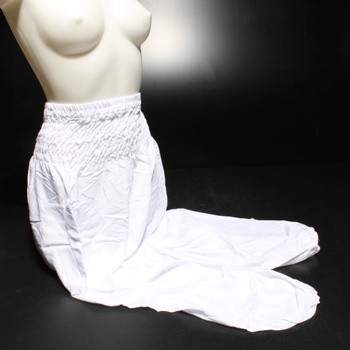 Bílé harémové kalhoty Lofbaz