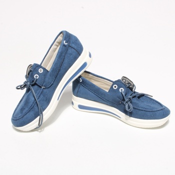 Dámská volnočasová obuv modrá šněrovací