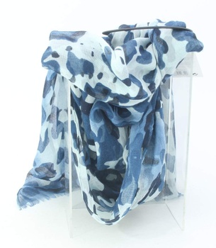 Dámský šátek Tchibo s modrým vzorem