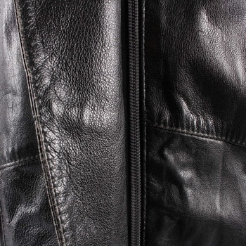 Dámská bunda černá kožená