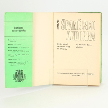 Kniha Španělsko Andora         