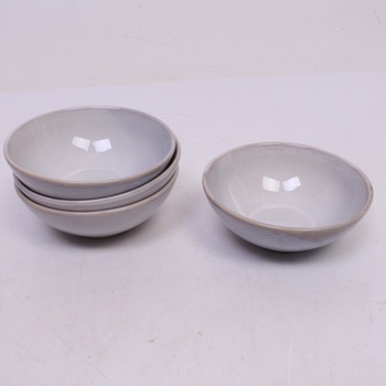 Keramické nádobí 11 ks šedé barvy 