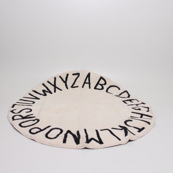 Dětský kobereček Shacos kulatý s písmeny
