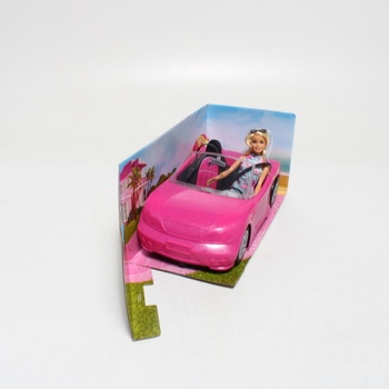 Panenka Barbie s cabrio autem FPR57