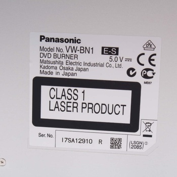 Externí DVD-RW mechanika Panasonic VW-BN1