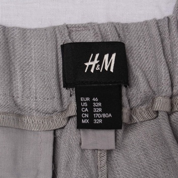 Dámské společenské kalhoty H&M šedé