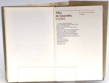 Kniha Alba de Céspedes: Výčitka