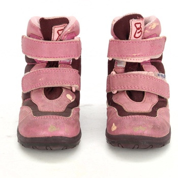 Dětská obuv zimní růžová na suché zipy