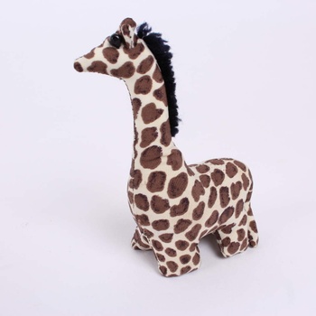 Látková hračka žirafa hnědo-bílá