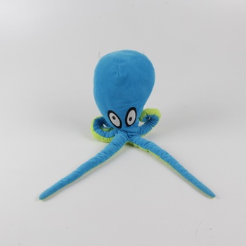 Plyšová chobotnice modro zelená 