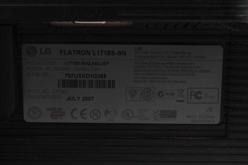 Monitor LG Flatron L1718S-SN