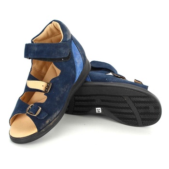Dětské sandále kotníkové modré