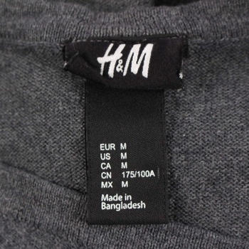 Pánský svetr H&M tmavě šedý