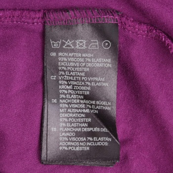 Dámské šaty s hlubokým výstřihem H&M fialové