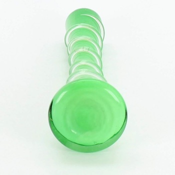 Váza skleněná designová zelená