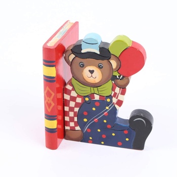 Dětská dřevěná ozdoba s motivem medvěda