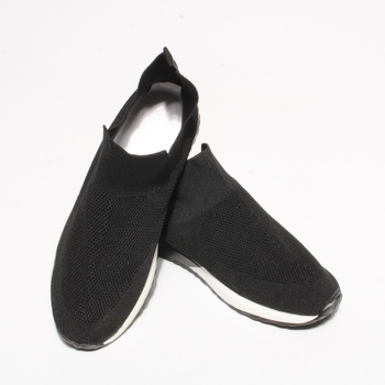Pánské nazouvací boty bez zapínání černé 42