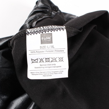Kalhoty Folat černé lesklé pružné