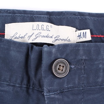 Pánské kalhoty H&M L.O.G.G. modré
