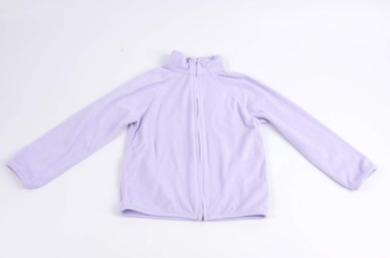 Dětská mikina Okay fialové barvy na zip