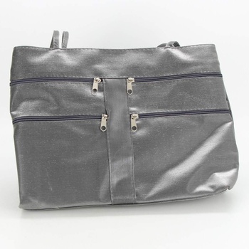 Dámská kabelka odstín šedé textilní
