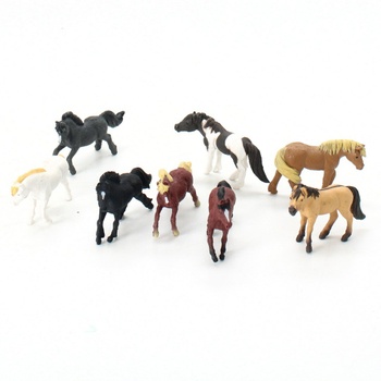 Figurky zvířat Safari Poníci 8 ks