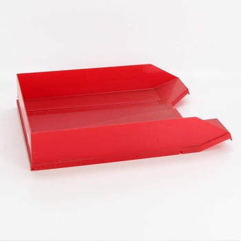 Plastový šuplík červené barvy