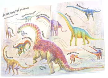 Dětská samolepková knížka Dinosauři