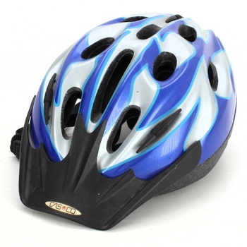 Cyklistická helma Casco Python modrobílá