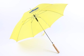 Deštník vystřelovací žlutý