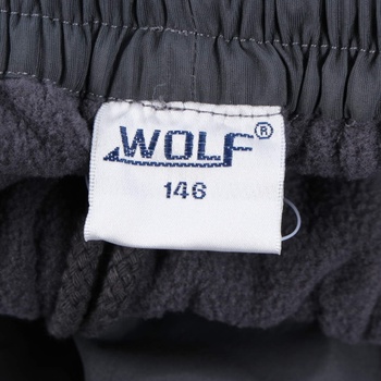Dětské kalhoty Wolf teplé šedé s nápisem