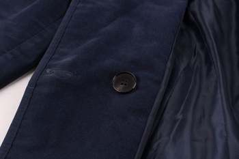 Dámský kabát Mango tmavě modrý