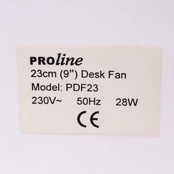 Stolní ventilátor Proline PDF23 bílý